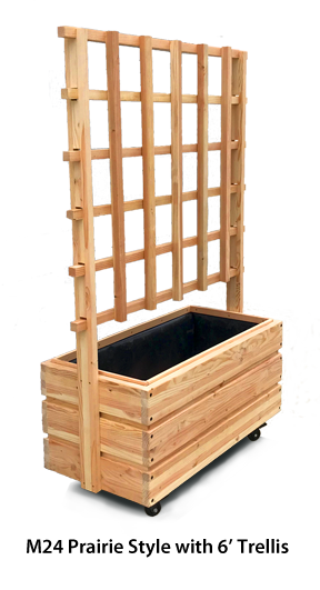 trellis rolling planter