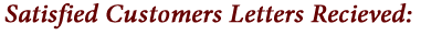 letters received